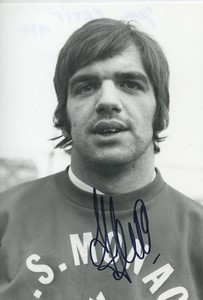 Football Soccer 1972 A.S. Monaco Jean Petit Old Studio Photo Signed