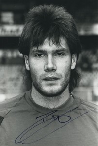 Football Soccer 1990 FC Brest Pascal PIerre Old Studio Photo Signed