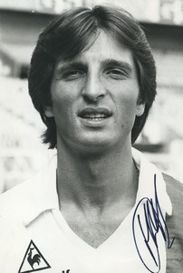Football Soccer 1983 PSG Jean Marc Pilorget Old Studio Photo Signed