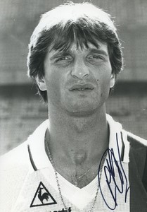 Football Soccer 1985 PSG Jean Marc Pilorget Old Studio Photo Signed