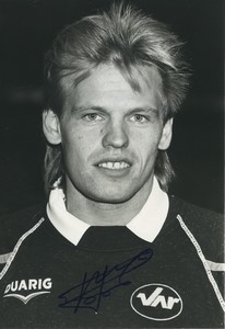 Football Soccer 1989 SC Toulon Thierry Pister Old Studio Photo Signed