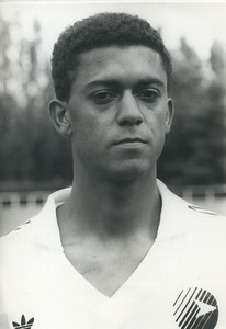 Football Soccer 1988 Matra Racing Paris Jorge Plácido Old Studio Photo