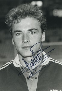Football Soccer circa 1980 FC Metz? Alain Polaniok Old Studio Photo Signed