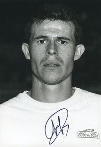 Football Soccer 1990 SM Caen Christophe Point Old Studio Photo Signed