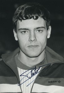Football Soccer 1985 Brest Armorique FC Yvon Pouliquen Old Studio Photo Signed
