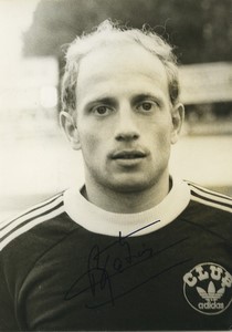 Football Soccer 1981 US Valenciennes-Anzin Jean-Paul Rabier Studio Photo Signed