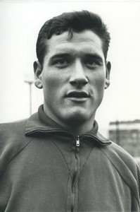 Football Soccer 1965 AS Saint-Étienne Hervé Revelli Studio Photo, later print