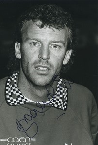 Football Soccer 1990 SM Caen Graham Rix Old Studio Photo Signed