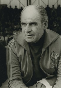 Football Soccer 1982 France olympique Gaby Robert Old Studio Photo