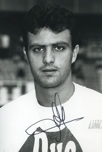 Football Soccer 1991 AJ Auxerre Alain Roche Old Studio Photo