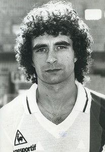 Football Soccer 1985 PSG Paris Saint Germain Dominique Rocheteau Studio Photo