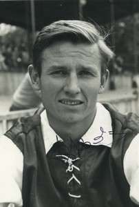 Football Soccer 1959 Stade de Reims Bruno Rodzik Studio Photo Signed later print