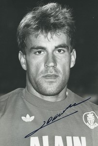 Football Soccer 1987 AS Monaco Jean-Philippe Rohr Old Studio Photo Signed