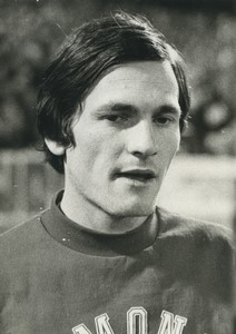 Football Soccer 1977 AS Monaco Michel Rouquette Old Studio Photo