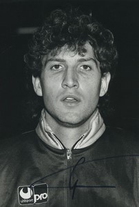 Football Soccer 1987 F.C Sochaux Gilles Rousset Old Studio Photo Signed