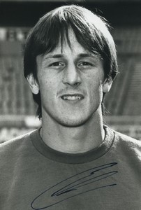 Football Soccer 1991 Le Havre AC Bruno Roux Old Studio Photo Signed