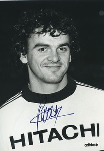 Football Soccer 1982 RC Strasbourg Olivier Rouyer Old Studio Photo Signed