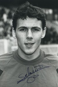 Football Soccer 1990 Brest Armorique Ronan Salaün Old Studio Photo Signed