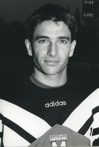 Football Soccer 1997 Montpellier HSC Christophe Sanchez Old Studio Photo