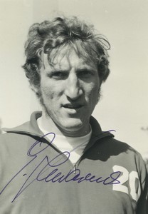Football c1974 Germany 	Hans-Georg Schwarzenbe Old Studio Photo Signed