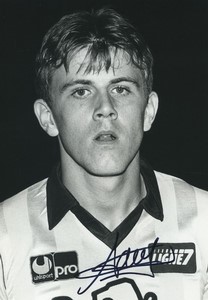 Football 1985 FC Sochaux-Montbéliard	 Franck Sauzée Old Studio Photo Signed