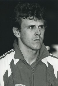 Football Soccer 1991 AS Monaco Franck Sauzée Old Studio Photo