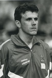 Football Soccer 1993 Atalanta Bergame Franck Sauzée Old Studio Photo