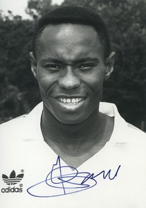 Football Soccer 1989 RC Paris/Matra Racing 	Sékana Diaby Old Studio Photo Signed