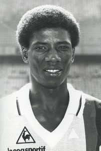 Football Soccer 1985 PSG Paris Saint Germain Oumar Sène Old Studio Photo