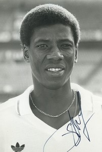Football Soccer 1987 PSG Paris Saint Germain Oumar Sene Old Studio Photo Signed