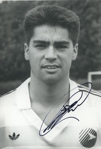 Football 1988 Matra Racing Club de France Sonny Silooy Old Studio Photo Signed