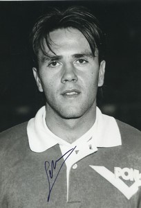 Football Soccer 1986 AS Nancy-Lorraine Segundo Simon Old Studio Photo Signed