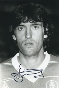 Football Soccer 1983 AS Monaco Juan Simón Old Studio Photo Signed