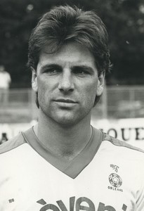 Football Soccer 1986 US Orléans Stéphane Solomenko Old Studio Photo