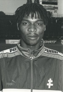 Football Soccer 1996 FC Metz Rigobert Song Old Studio Photo