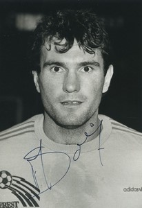 Football Soccer 1986 Stade brestois Michel Sorin Old Studio Photo Signed