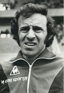 Football Soccer 1974 Paris FC Mordechai Spiegler Old Studio Photo