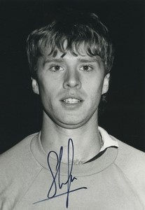 Football Soccer 1986 Stade lavallois Eric Stefanini Old Studio Photo Signed