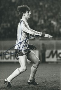 Football 1981 FC Sochaux-Montbéliard Yannick Stopyra Old Studio Photo Signed