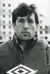 Football Soccer 1992 Red Star Safet Susic Old Studio Photo Signed