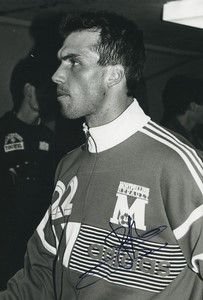 Football Soccer 1994 Montpellier HSC Jerome Sykora Old Studio Photo Signed