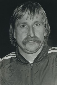 Football Soccer 1983 A.J. Auxerre Andrzej Szarmach Old Studio Photo