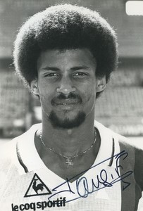 Football Soccer 1985 PSG Franck Tanasi Paris Saint Germain  Studio Photo Signed