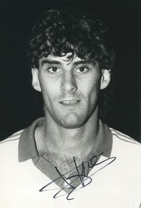 Football Soccer 1987 Chamois Niortais Didier Tholot Old Studio Photo Signed