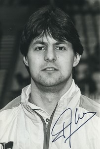 Football 1988 FC Sochaux-Montbéliard Jean-Christophe Thomas Studio Photo Signed