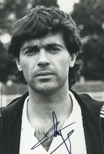 Football Soccer 1986 R.C. Paris Philippe Thys Old Studio Photo Signed