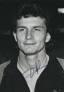 Football Soccer 1987 AS Saint-Étienne Philippe Tibeuf9 Old Studio Photo Signed