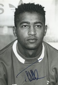 Football Soccer 1989 AS Monaco José Touré Old Studio Photo Signed