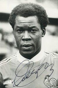 Football Soccer 1981 Girondins de Bordeaux Marius Trésor Old Studio Photo Signed