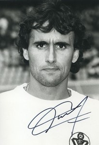 Football 1986 Girondins de Bordeaux Thierry Tusseau Old Studio Photo Signed